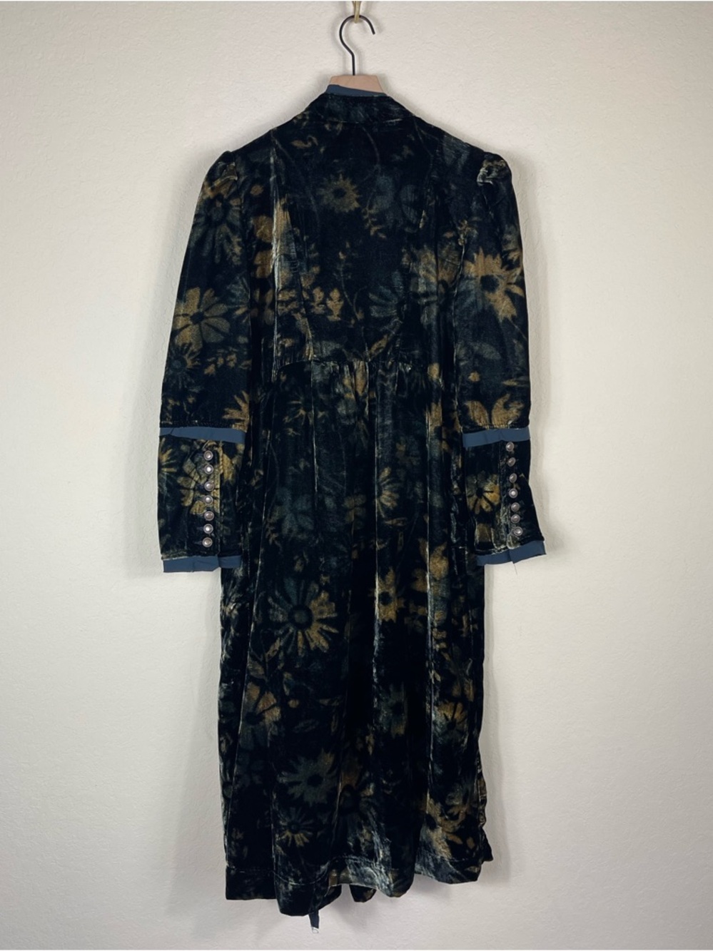 Free People Hazel Velvet Floral Duster Size Small - Picture 12 of 12